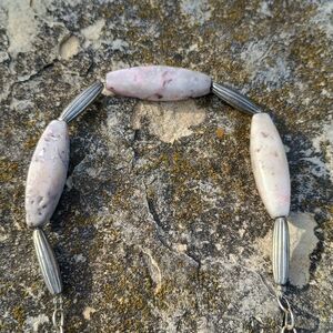 VTG 1970s - 80s Native American style, artisan crafted, Rhodonite and 925 Silver